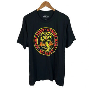 TS1001 Men’s Bioworld Cobra Kai Strike First No Mercy Karate Kid T Shirt XL
